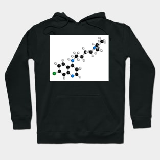 Chloroquine malaria drug molecule (F011/1426) Hoodie